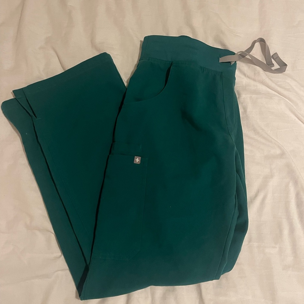 Figs Hunter Green Bottoms